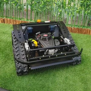 Remote Control Slope Mower, China Remote Control Hillside Mower Price, Remote Control Lawn Mower With Tracks for Sale thumbnail-5