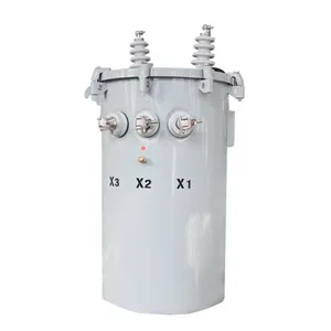 Single Phase Oil Pole Mounted Transformer High Voltage 7620v/13200v 120v/240v 10kva 15kva 25kva 37.5kva 50kva 100kva thumbnail-1
