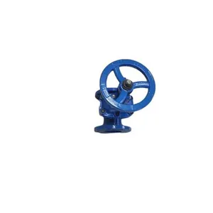 DN100 Pn16 Flange Type Ductile Cast Iron Sluice Gate Valve Rising Stem Resilient Soft Sealing Manual Power General Water thumbnail-2
