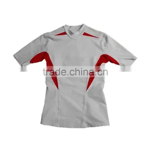 High Quality Sublimation Stretch Red White Rugby Jersey thumbnail-1