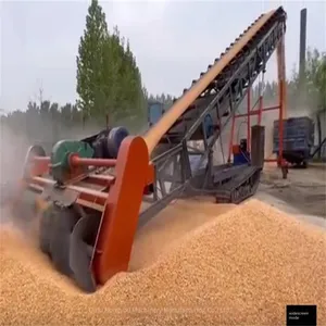 Nongyou Spiral Material Scraper, Grain Depot Belt Conveyor for Loading and Warehousing Machinery, Fully Automatic Crawler Walking Feeder thumbnail-4