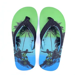 Factory Direct Wholesale Fashion EVA Flip Flops Slider for Children OEM Logo thumbnail-1