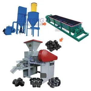 Heavy Duty Bamboo Charcoal Powder Manganese Powder Ball Pressing Production Line EPC thumbnail-1