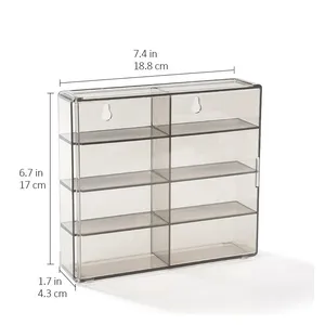 Hot Sell 1:64 Diecast Parking Spaces Sot Scene Model Car Storage Box Display Box 8 Grids 1:64 Display Case thumbnail-5