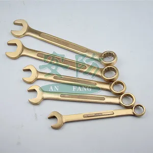 Non-Sparking Combination Wrench for Oil Refinery & Chemical Plants, Beryllium Copper, 15° Offset Plum End thumbnail-3