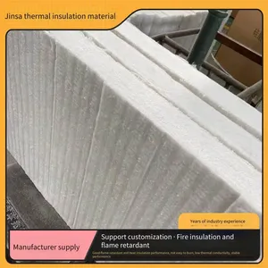 Jinsa Ceramic Fiber Fireproof Board, Aluminum Silicate Board, for Furnace Lining and Heat Insulation, Sound Absorption and Insulation, Customizable thumbnail-3