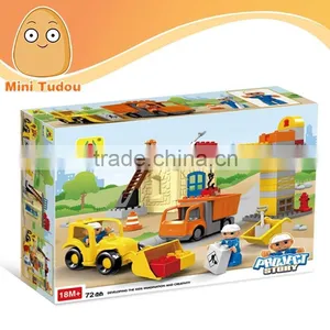 Hot Sale 3D Kid Toy 72 Pcs Project Story Construction Plastic Building Blocks thumbnail-1