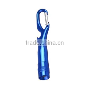 Miniature Aluminum Alloy Bottle Opener Keyring With White Light thumbnail-2