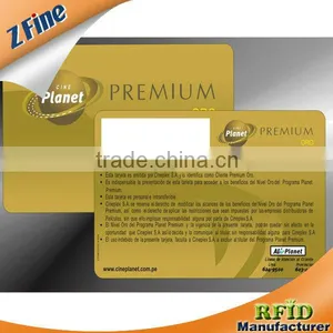 512bits Gold /hot Stamp RFID PVC Smart Card With Ultralight Chip thumbnail-1