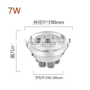 Embedded Office/shop Indoor Easy Installation Ceiling Lamp Fitting Popular New Design Fashion Design High Power Led Downlight 7W thumbnail-1