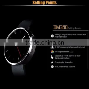 Bluetooth Smart Watch DM360 With Heart Rate Pedometer for IOS Android Phones thumbnail-2