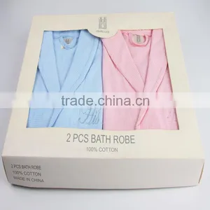 High Quality Cotton Bathrobe Waffle Cotton Bathrobe thumbnail-2