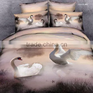 Animal Swan 3D Printing Beding Sheet Set thumbnail-2