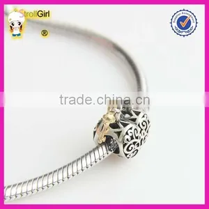Love Heart Charm 925 Sterling Silver Key and Lock Charm Beads Jewelry Finding thumbnail-4