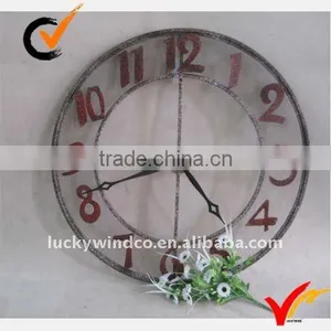Large Round Metal Wall Art Clock thumbnail-1
