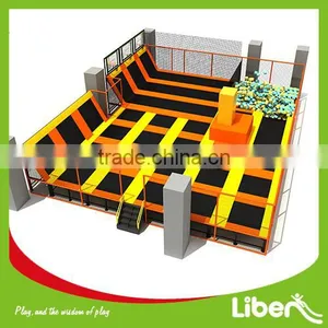 Custom Safest Kids Indoor Cheap Trampolines for Sale Cubic Foam Pit Trampoline thumbnail-1