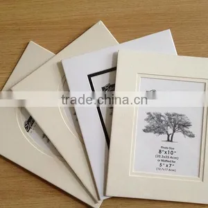High Quality Acid Free White and Pre-cut Matboard for 8*10" Photo thumbnail-1