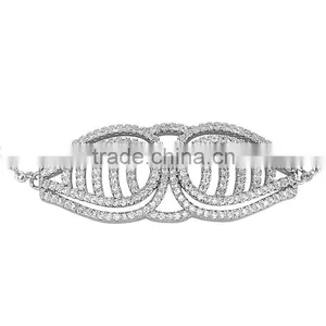 CYW Hot Selling Micropave Setting Silver Linellae Ss925 Bracelet in Spanish thumbnail-3