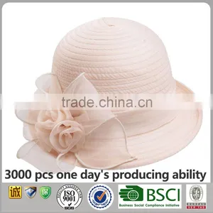 Silk Stitching Hat China Supplier Wholesale Bowler Hat Lady Hat thumbnail-1