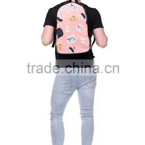 New Design 3D Print High Quality Custom Bag Pack Backpack for Girls thumbnail-3