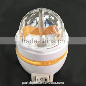 2016 Mini Plastic Led Light Bulb RGB Color Changing USB Rotating Light Disco Light thumbnail-3