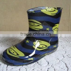 New Children Printing PVC Waterproof Rainboots thumbnail-1