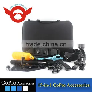 Wonderful Gopros Accessories ,15-in-1 Gopros Accessories Sets for Gopros Heros 4,go Pro Heros 4 / 3+/3 /2 /1 thumbnail-5