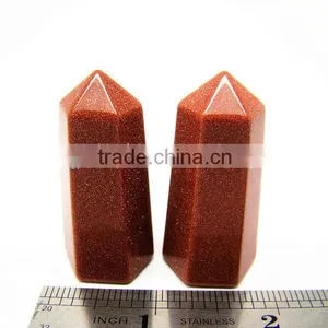Gold Sand Stone Points Gemstone Points Wholesale thumbnail-1