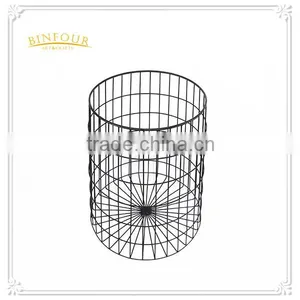 Black Metal Bird Cages Metal Storge Basket thumbnail-1