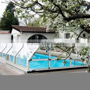 Outdoor Big Size Clear Skylight Swimming Pool Cover For Hotel thumbnail-3