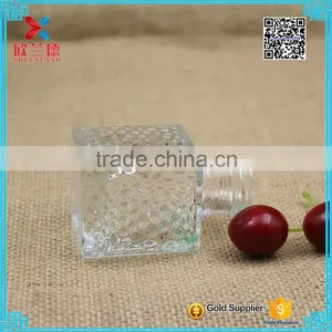 Customer Design Clear Square Glass Aroma Diffuser Bottle thumbnail-2