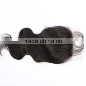 Bleached Knots Brazilian Virgin Hair Lace Top Closure Swiss Lace Unprocessed Human Hair Wigs thumbnail-5