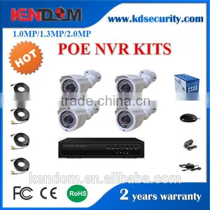 Kendom KD-PK4080SP-IP10 4 Channel Economical Specail POE NVR Kit HD IP Video Security CCTV Camera Kit IPC H.264 NVR Kit thumbnail-1