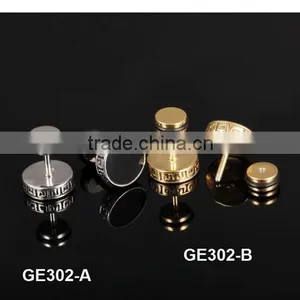 Stainless Steel Man Fashion Design Round Shaped Earrings thumbnail-4