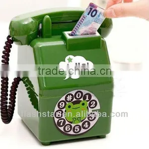 Promotional Plastic Telephone Shape Coin Bank/ Money Box/piggy Bank thumbnail-1