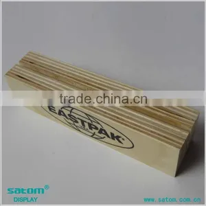 Natural Wooden Menu Holder With Engraving Logo Quality Choice thumbnail-1