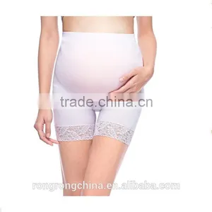 17 Year Hosiery Supplier High Quality Women's Lace Seamless High Stretch Maternity Underwear Support Boyshort Panty thumbnail-1