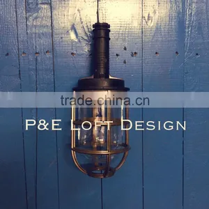 <HOT>Taiwna Made 12V/24V/110V IP56 Watertight Steel LOFT STYLE Vintage Hanging Light thumbnail-1