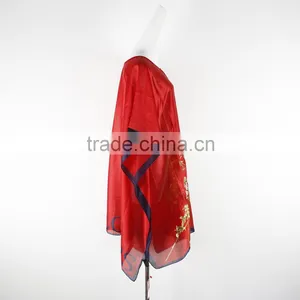 Top Quality New Style 2016 Plus Size Wholesale Chiffon Breathable Flower Dresses thumbnail-2