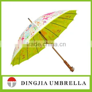 16ribs Rainbow Color Straight Umbrella Wholesale thumbnail-5