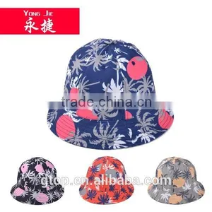 Fashion Floral Print Bucket Hat Boonie Outdoor Cap thumbnail-1