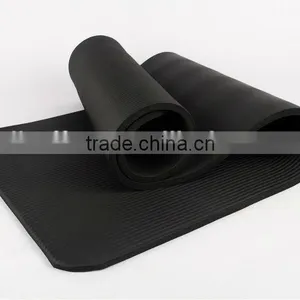 10mm Thickness Black NBR Yoga Mat thumbnail-1