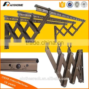 2016 Best Selling Telescopic Folding and Opening Wall Mounted Clothes Hanger Rack thumbnail-4