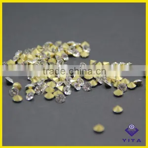 High Quality Man-made White Clear Colorful Shining Glass Chaton Stone For Jewelry thumbnail-4