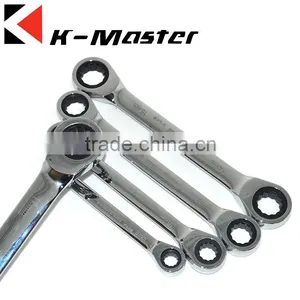 K-Master Mirror Polished Chrome Plated Double Ratchet Wrench thumbnail-4