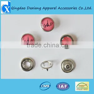 Silk Screen Prong Metal Snap Buttons for Clothings thumbnail-1