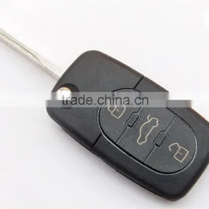 Car Key Blanks for VW With 3+panic Button Replacement Remote Key Shell(Round Head) thumbnail-2