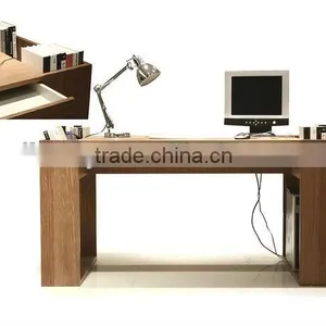 Wooden Study Computer Table (SM-S01) thumbnail-1