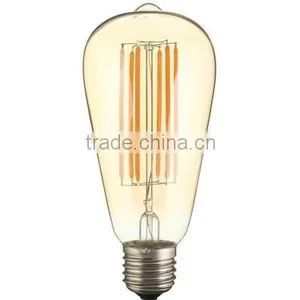 Gold Tinted Led Filament Bulb Long Filament ST64 Quality Choice thumbnail-2