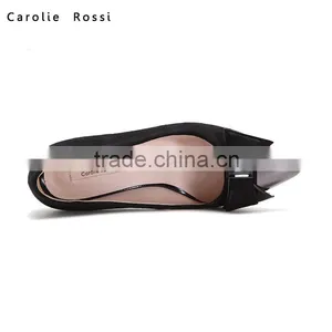 Office Lady Black Fabric Shoes Steel Toe Low Heel Pumps Shoes for 2016 thumbnail-5